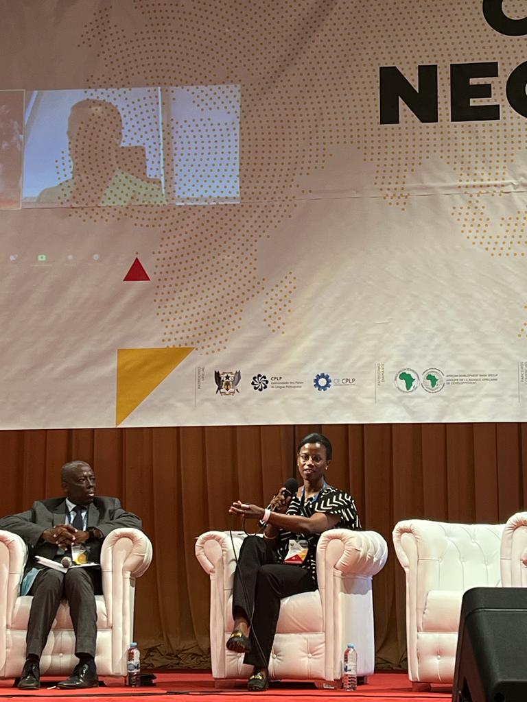 kulanfa's tweet photo. It was a pleasure to represent the #AfDB in the Infrastructure and Energy panel at the #CECPLP Business Summit together with the Minister of Infrastructure and Natural Resources of São Tomé and Príncipe and the CEO of Pumangol Angola. #Lusophonecompact #business #Africa https://t.co/OVerRyeOzD