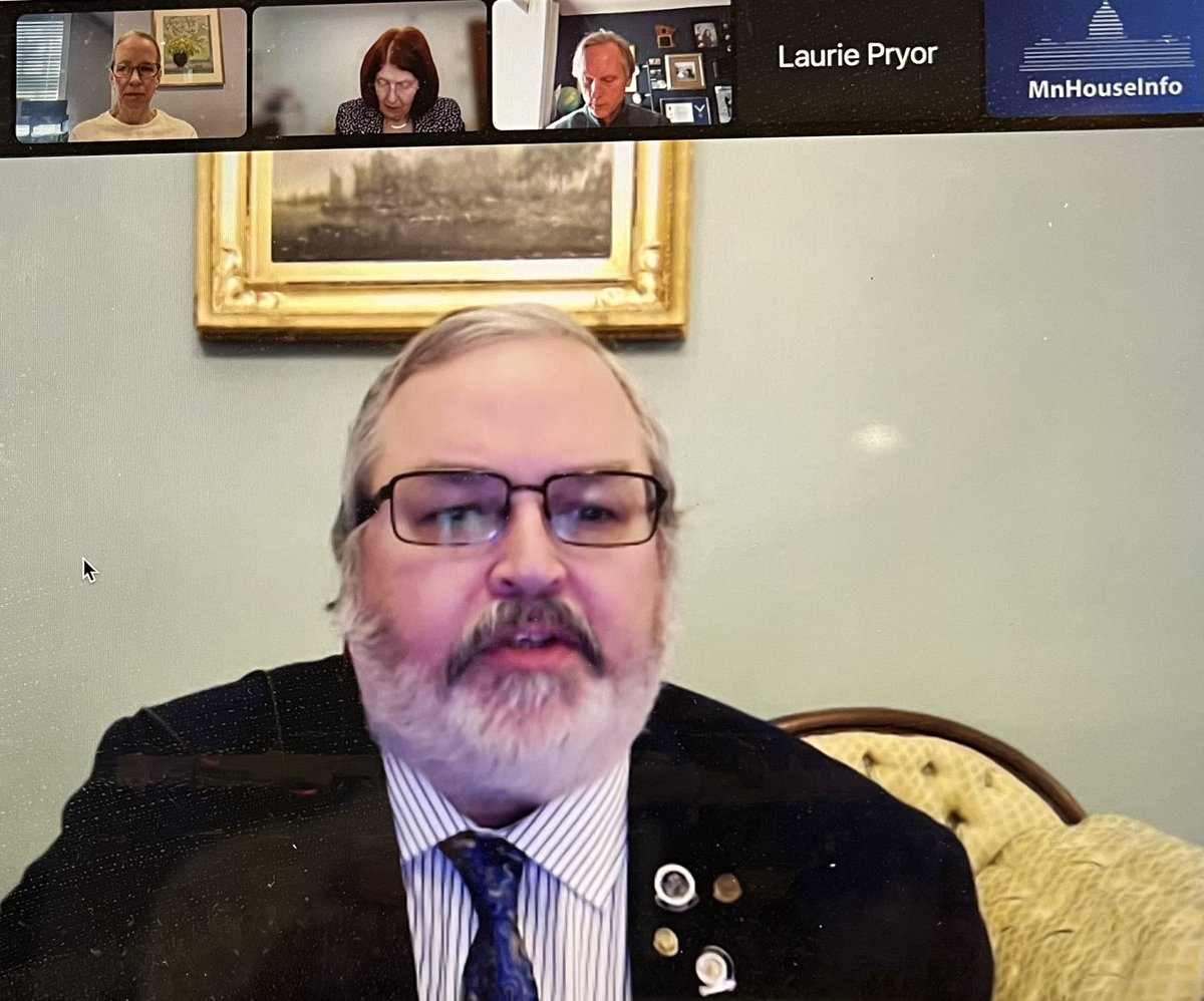 Thanks to Dr Rice for testifying for my bipartisan bill to create an advisory committee to study developing a #POLST form registry, so patients’ end of life plans are able to be accessed &amp; honored by providers. Appreciate #EMT Reps <a href="/huotforhouse/">John Huot</a> &amp; Backer speaking in support!