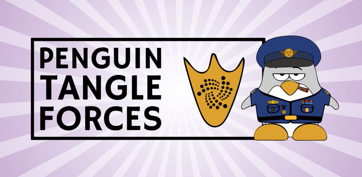PenguinForces's tweet photo. 🐧Collection #1 "Penguin #Tangle Air Force" sale starts #soon!🐧
Where: https://t.co/OzbEJtA3Jg
When: 3/19/22, 6:30 PM (UTC +1)
Thanks to the whole #Soonaverse team for providing such a great platform.
Let's be #PenguinStrong!
#IOTACommunity #IOTA #NFTCollection https://t.co/Pt7H18QhAo
