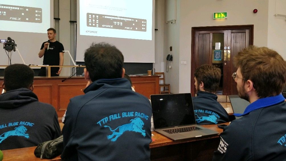Full Blue is honoured to be hosting a visit from eForce FEE Prague Formula 🇨🇿 this week. Today marked the end of a series of workshops in support of our developing EV Research Project and improving our car.

#electricvehicle #learning #fullblueracing