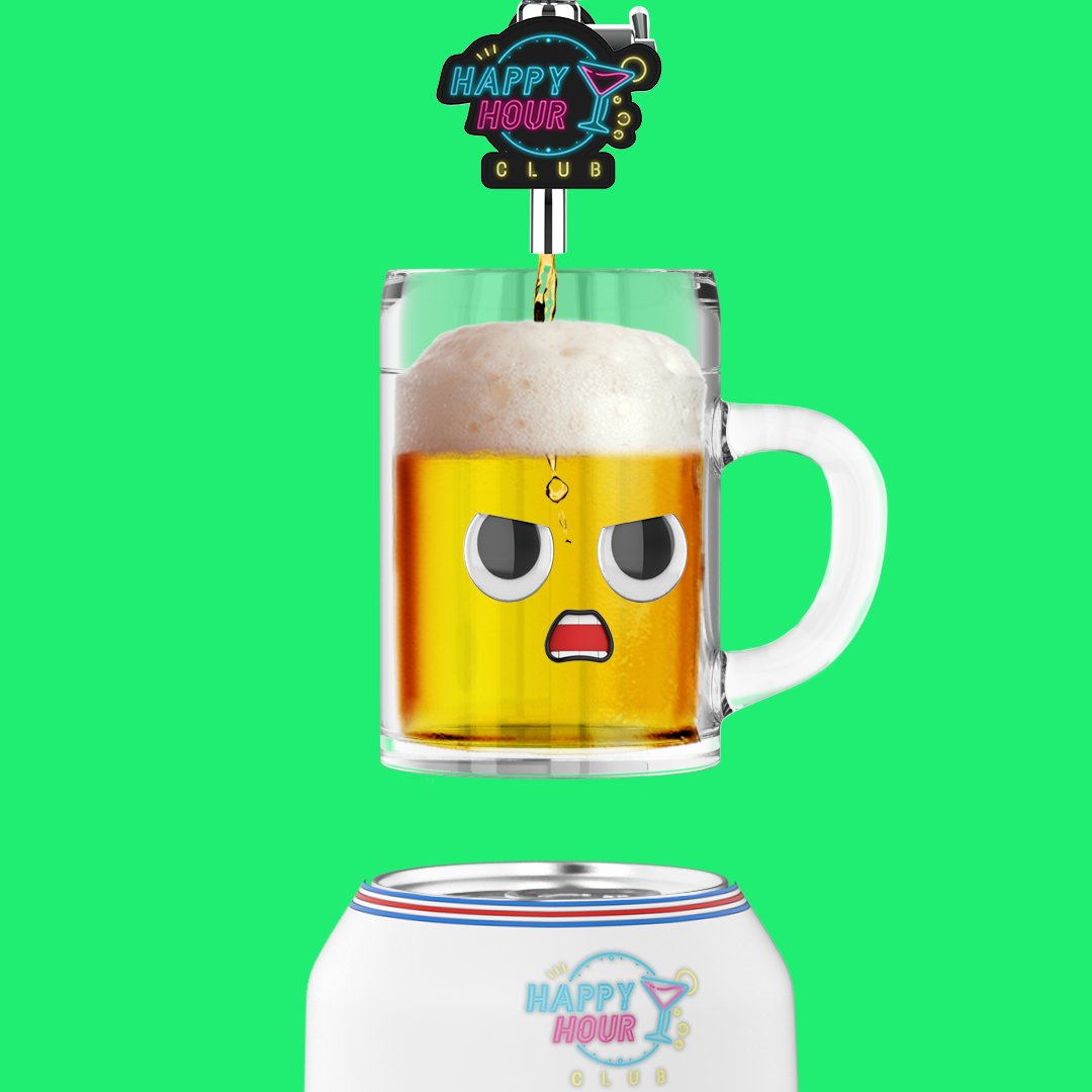 Who's ready for a weekend full of beers? March = madness 🏀

#HappyHourClub #NFTs #NFTCommunity