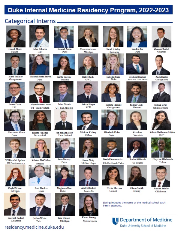 Duke IM Residency tweet media