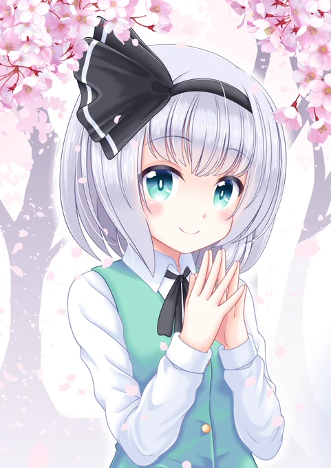 #みなさん去年の今頃はどんな絵描いてましたか 
#絵柄が好みっていう人にフォローされたい
ちょうど去年と今年で同じようなイラストを描いています(2月4日、3月4日の妖夢の日、バレンタインデー、ホワイトデー) 