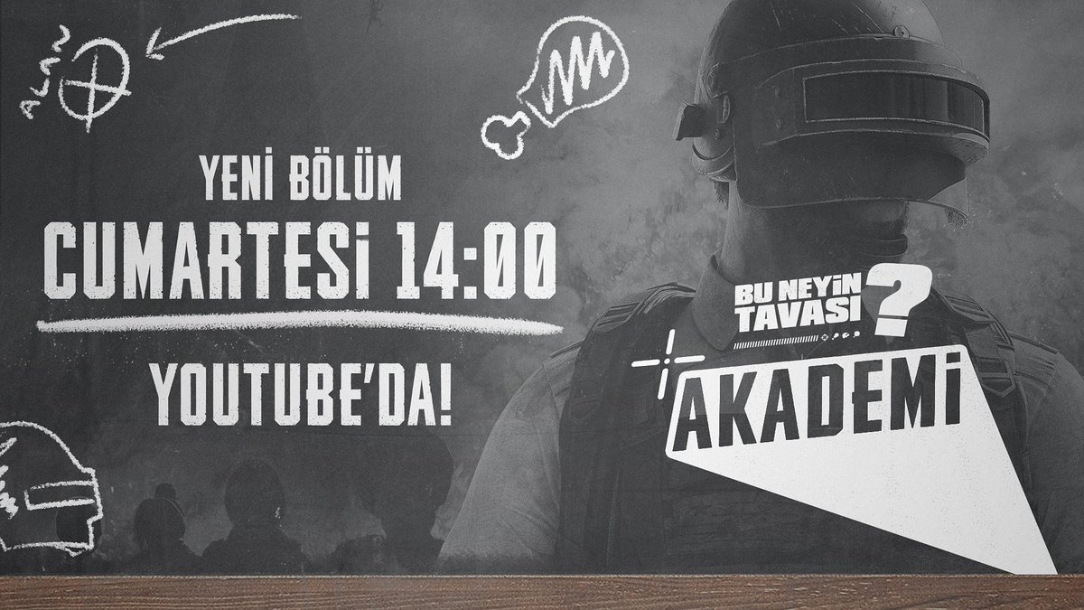 PUBG_TUR's tweet photo. 🍳 @10000DAYSs'in anlatımıyla 16.2 Güncellemesi ve #RandomSquad macerası, Bu Neyin Tavası Akademi'nin yeni bölümüyle yarın saat 14:00'da @YouTube kanalımızda!
📺 https://t.co/811cWKIoWq https://t.co/qMY1UA0YQH
