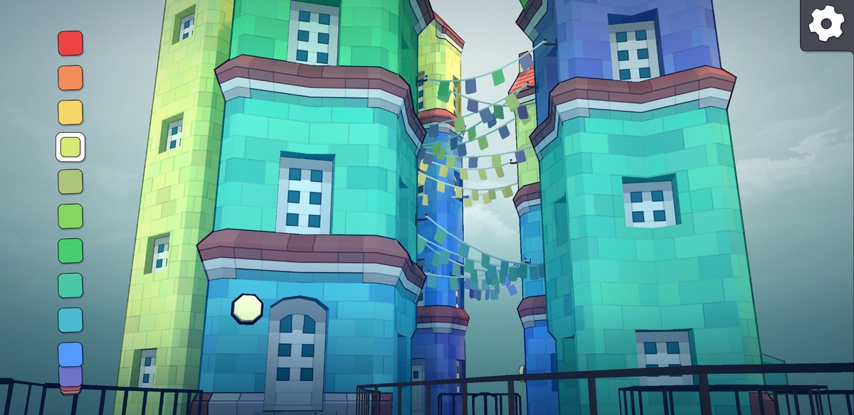 So many flags. Still loving #townscaper