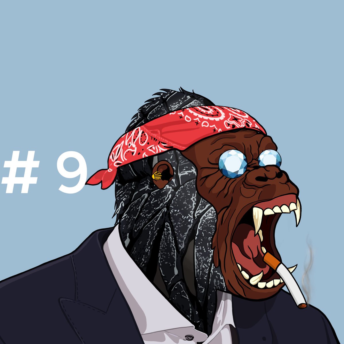 NGFTofficial's tweet photo. This is how our #9 Face looks like π¦
Get your own Nervous Gorilla Face
π’ Mint is Live on our website:
https://t.co/YRm1sYXu4r
and become a VIG
(Very Important Gorilla) that's how we call the Owners of our #NFTs
#NGFT #NFT #NFTCollection
#NFTCommunity #NFTcollectibles #News https://t.co/OHvwc5v3SP