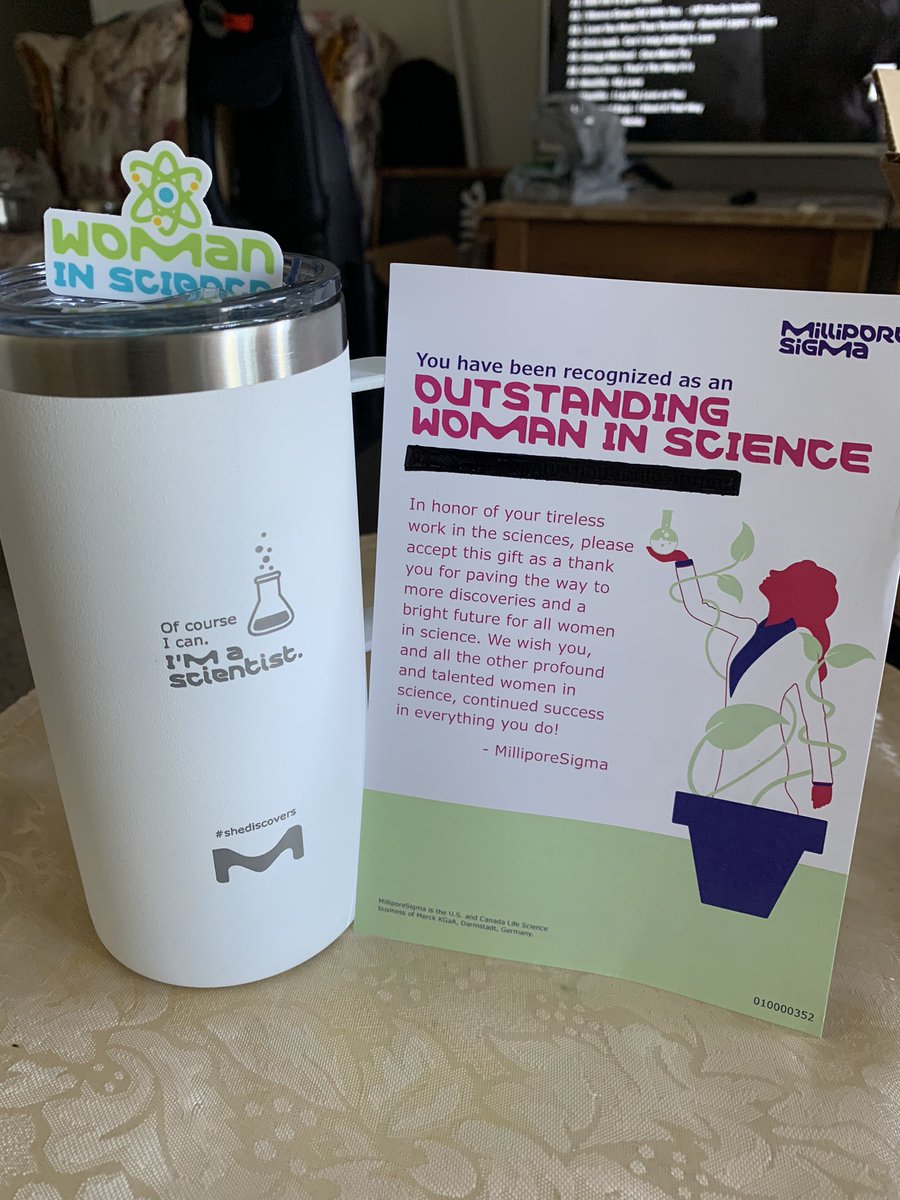 Thank you so much for this very cool gift <a href="/MilliporeSigma/">MilliporeSigma</a>! #WomenInSTEM