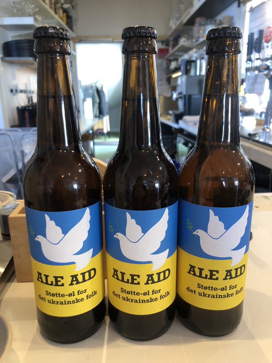 sushegelund's tweet image. “Support Ucrania beer” produced by Small Batch Brewery on the Danish island #bornholm in the Baltic Sea 🇺🇦