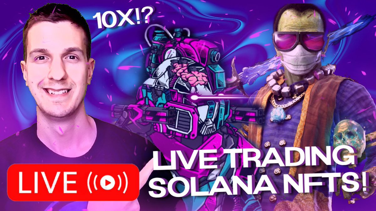 Lets do a LIVE stream today! What's the NEXT 10X NFT play? 

Live Stream: youtu.be/-rdc1fOHvek

Leave your suggestions as to what the NEXT 10X #SolanaNFTs are! 

Anyone who Likes, Retweets &amp; Comments/Tags 3 friends on this post will be eligible to enter into my #sol giveaway!