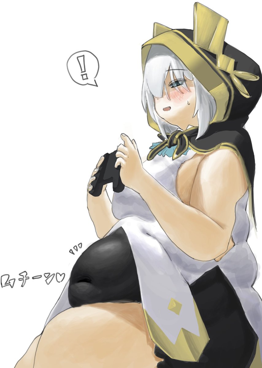 KuroMa_24's tweet photo. 「カメラ正面だし、お腹隠れてるし、バレないよね…？」と油断していたﾏﾙﾏﾙ絵 https://t.co/mXWy9b8rZr