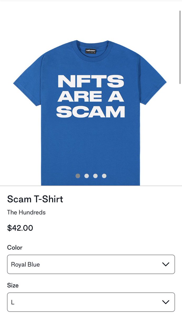 Breeezy_Bombs's tweet image. In honor of hitting 2k followers wanted to do a little Giveaway‼️ 

Giving away this legendary NFTS ARE A SCAM T-shirt

 To Enter 
- Follow @AdamBombSquad 
- RT this tweet 
- Tag 3 frens ❤️

Winner chosen 3/23 @ 12pm EST 💙