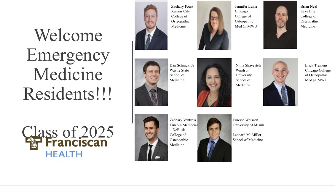 Franciscan Health - Olympia Fields EM residency tweet media