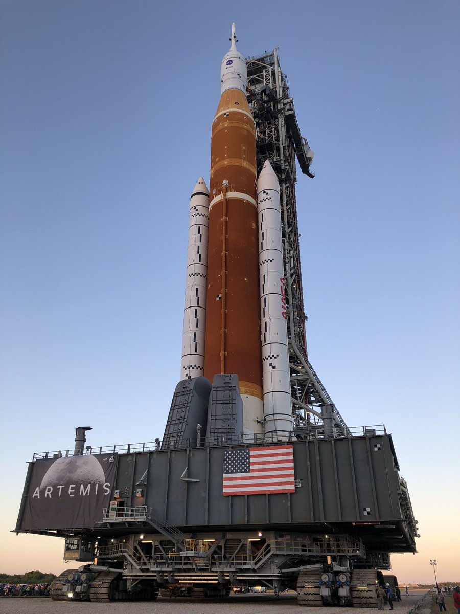 Just wanted to share another pic I took at roll out last night. So great to see the team’s hard work come to fruition. Go @NASAArtemis !