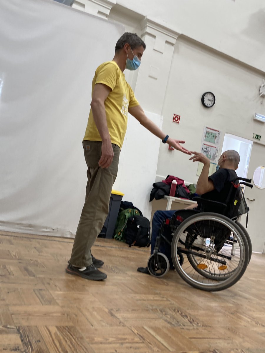 StJuliansCreate's tweet photo. Teachers @StJuliansLisbon have a chance to explore how movement can break interpersonal and intrapersonal boundaries, during a workshop with members of @cimdancecompany https://t.co/zplBJoYV5c
