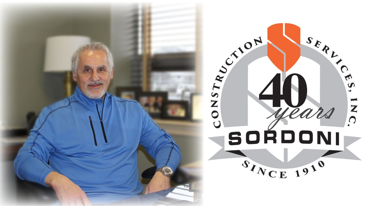 SordoniConst's tweet photo. Today, Angelo Bertinelli celebrates 40 years with Sordoni. We celebrate and take pride in his accomplishments and his commitment to excellence.  We are proud to have him on our team wearing the Sordoni shield.  #sordoni #Construction #RealEstate https://t.co/gqyrAI4qOT