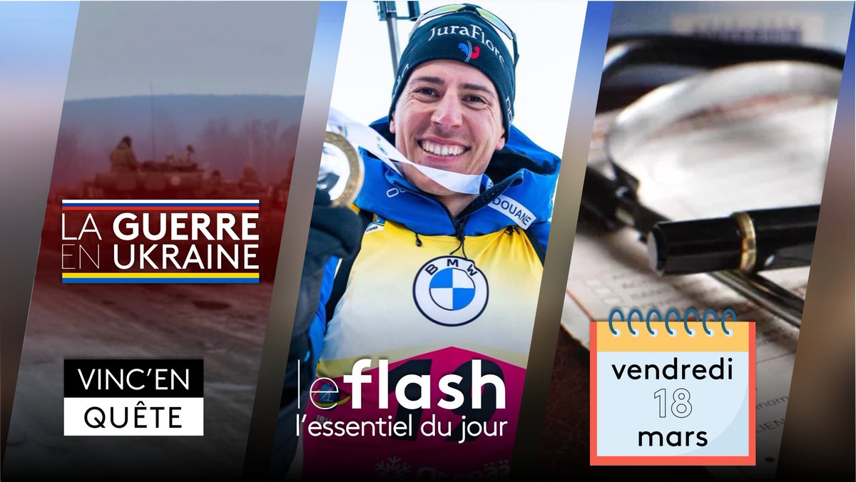 vincenquete's tweet photo. Que faut-il retenir de l’actu de ce vendredi 18 mars? Voici #LeFlash:
◆ La guerre en Ukraine, les dernières informations
◆ Quentin Fillon Maillet, royal
◆ Hack sur l’Assurance maladie
À découvrir dans ce #thread ⤵ https://t.co/yqwjMHOsgE