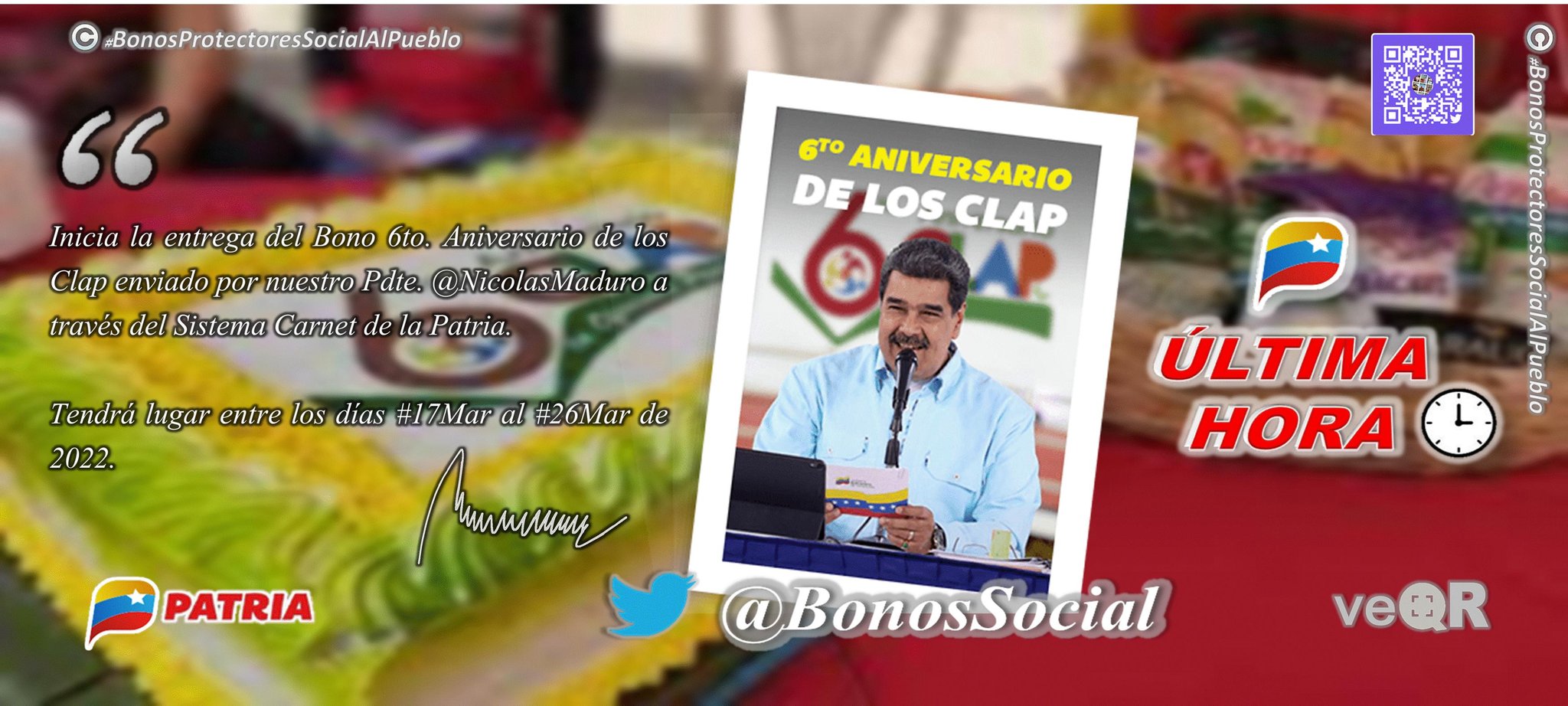 Aún puedes recibir el bono aniversario del Clap por el sistema Patria 