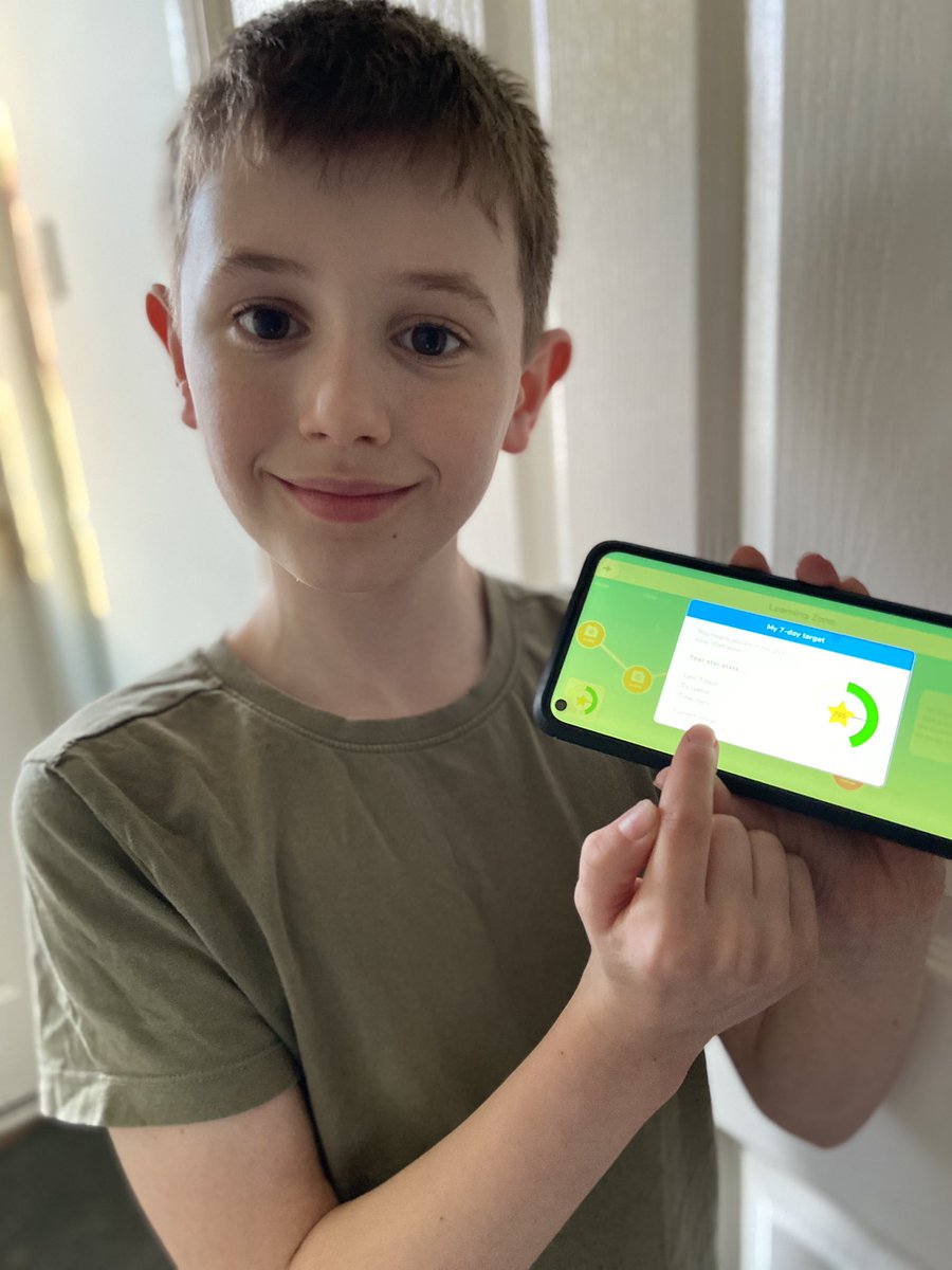 MarshTezza's tweet photo. Maths doesn’t come easy to this one, but I couldn’t be prouder of him for getting a 365 day streak (a whole year) on his doodle maths app through self motivation. Just amazing! 🤩 @sfsmtweets @SFSM_Y6 @SFSM_MATHS https://t.co/3h8ggmx6tj