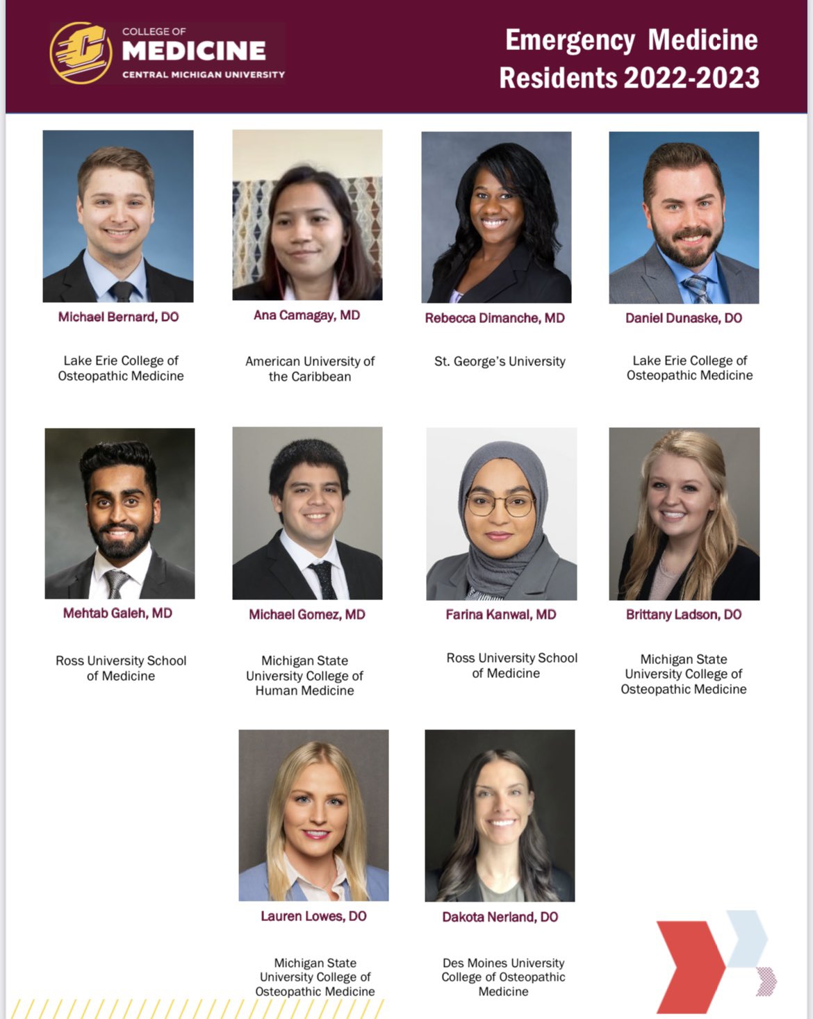 Central Michigan University Calendar 2023 Cmu Emergency Med (@Toughenoughem) / Twitter