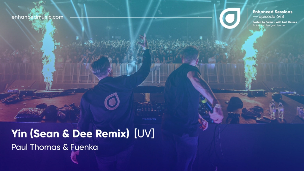 11. Now we have a tasty remix from Sean &amp; Dee of ‘Yin’ by last week’s guest <a href="/djpaulthomas/">Paul Thomas</a> &amp; <a href="/fuenkamusic/">FUENKA</a> which is out now on UV!

Listen here - loom.ly/INdMpmA

#EnhancedSessions <a href="/Fariusmusic/">Farius</a>