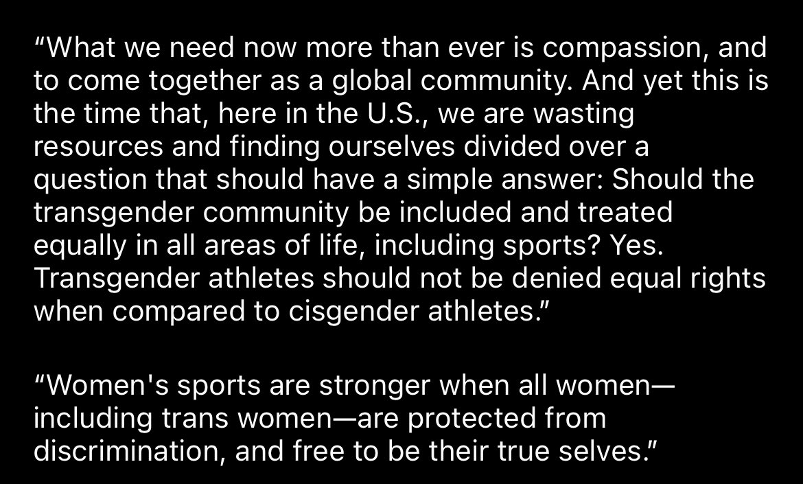 jessclarendon's tweet photo. .@Erica_sully finished second yesterday to Lia Thomas - one of the women you all are claiming are suffering from such unfairness. This is actually how she feels. https://t.co/eGyEydehKa