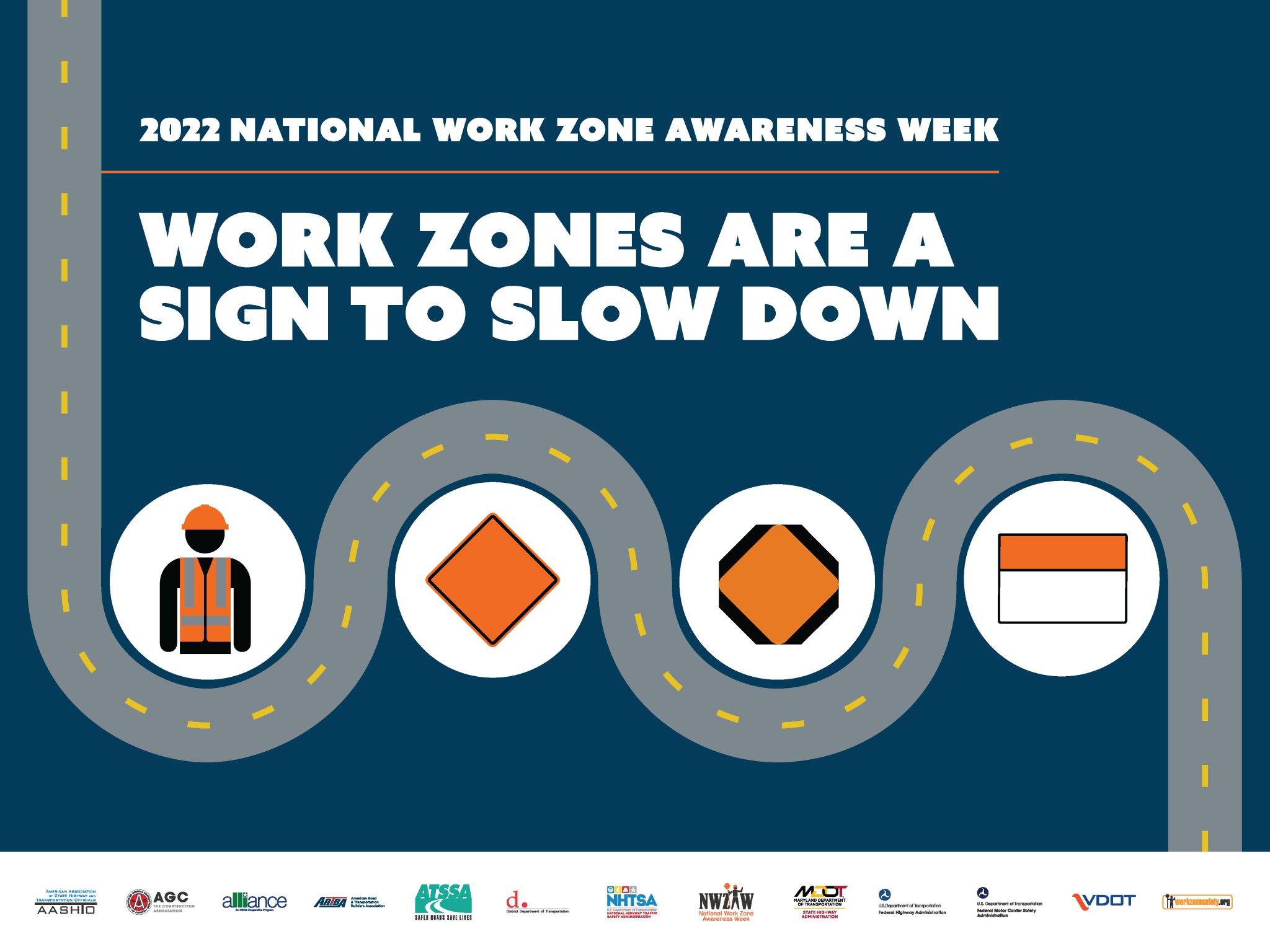 VDOT Fredericksburg on Twitter "2022 National Work Zone Awareness Week