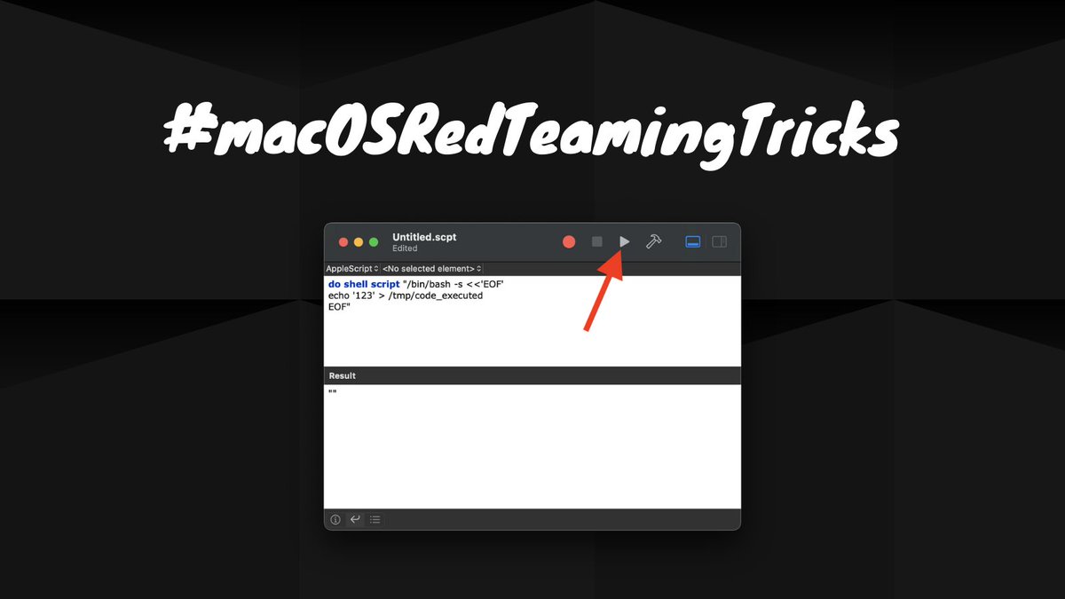 _r3ggi's tweet photo. New blog post #MacOSRedTeamingTricks about achieving initial access on macOS machines. Built-in TCC bypass included 🤗
➡️ https://t.co/3oYBhj5hCM https://t.co/F2CGmHerrN