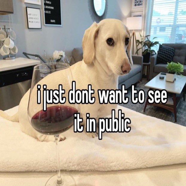 sussywineuncle's tweet image. Y-You don’t want to see wine in public?