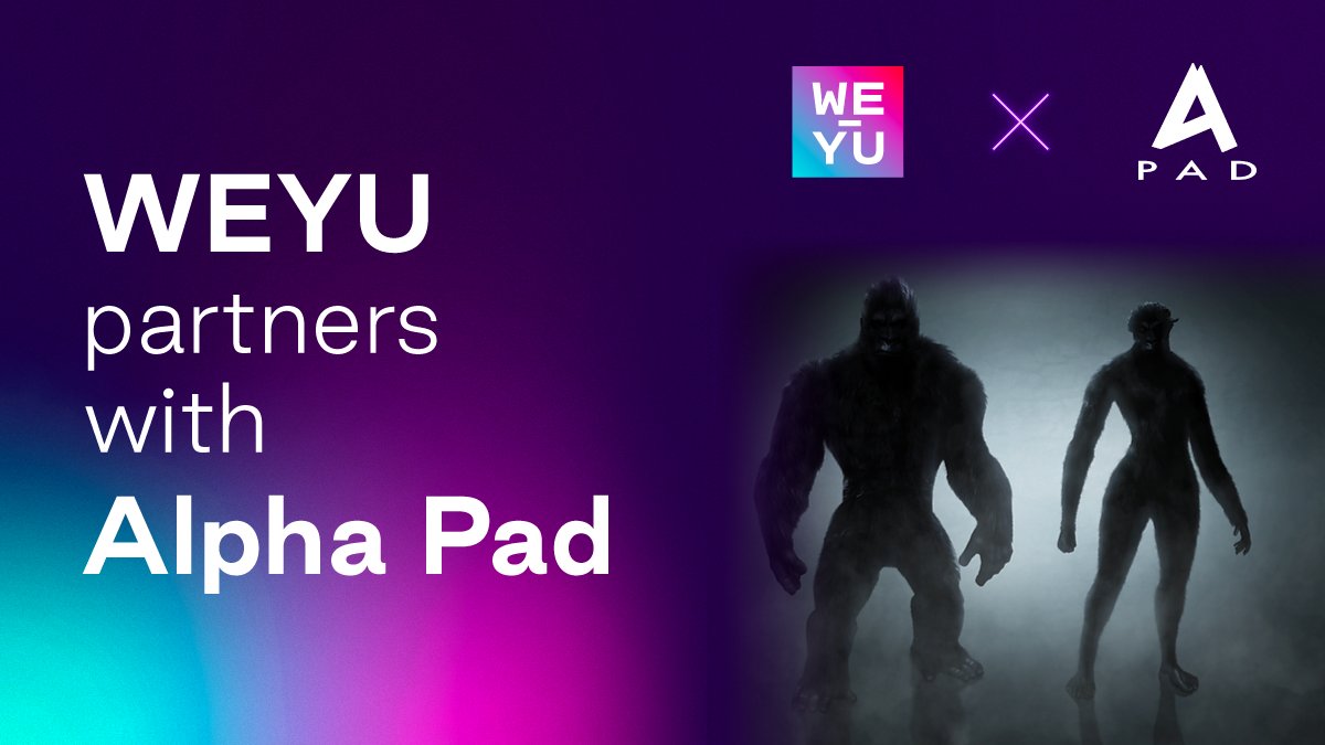 WEYU is pleased to announce a new partner in Alpha Pad, the launchpad for <a href="/Alpha_Gorillas/">Alpha Gorillas</a> 👏

All projects launching on Alpha Pad will be quality vetted and get streamline access to the WEYU marketplace! 😍 

Can't wait for this! 💥

#WEYU #NFTs #nftcommunity #marketplace