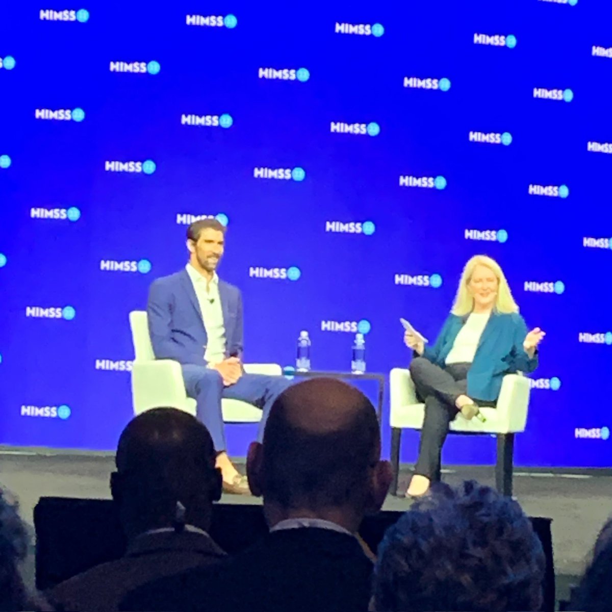 "I kept coming back for unfinished business." <a href="/MichaelPhelps/">Michael Phelps</a> #HIMSS22 #Changemaker