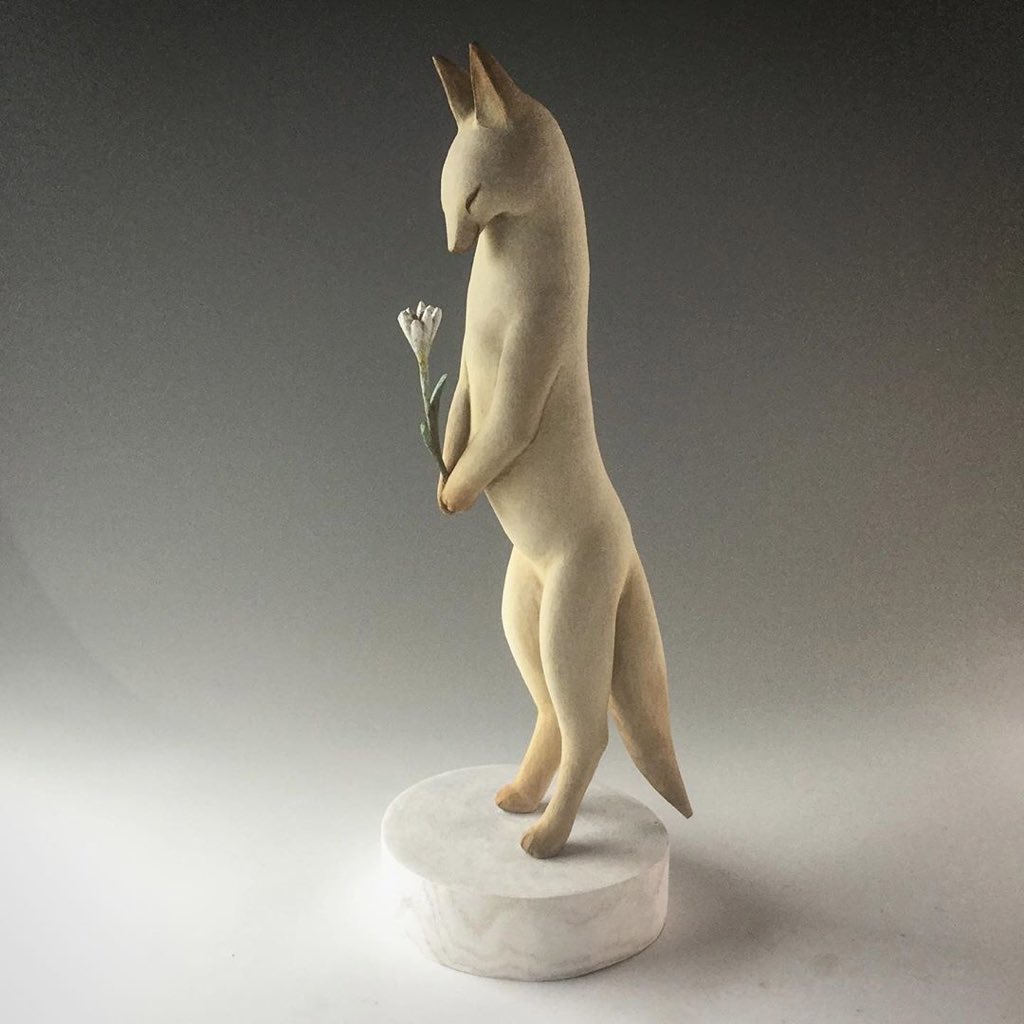 Wooden sculpture by Nikichi (Akihiko Yoshida)