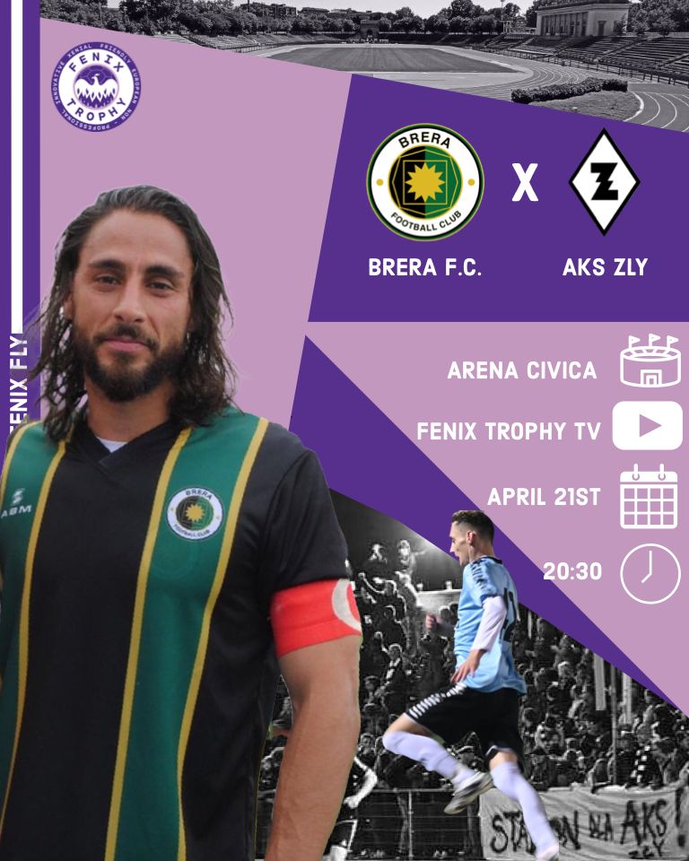 FenixTrophy's tweet photo. ⚽️ The penultimate match in group B plays out at the Arena Civica in Milan ⚽️

@BreraFC 
Vs
@AksZly 

Thursday 21st April 8.30pm CEST (7.30pm BST)

#LetTheFenixFly https://t.co/6K1AR9ckO4