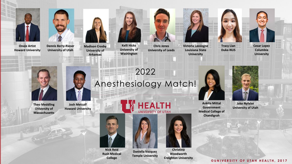 University of Utah Department of Anesthesiology tweet media