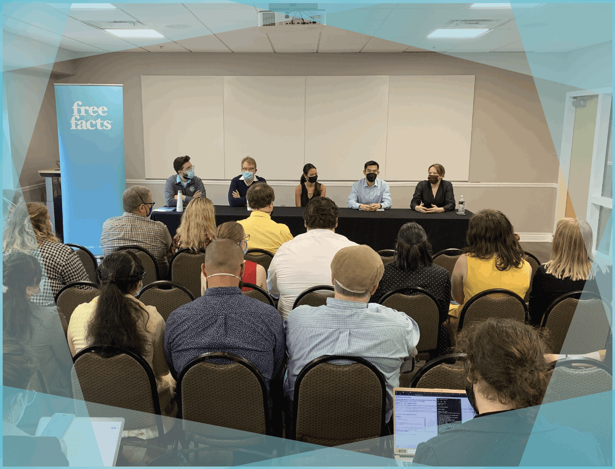 FreeFactsOrg's tweet photo. We'd like to give a huge thank you to Pi Kappa Delta for partnering with us at their Biennial Tournament &amp; Convention last week! We hosted a Discussion event on Medicare and a public policy career panel. Congratulations to the competition winners and thanks to our participants 💡 https://t.co/MeLaudS4h0