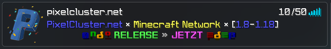🥳 WIR SIND ONLINE! 🥳

Zur Feier des Tages, verlosen wir 3x 30 Tage Premium!🎁 

Teilnahmebedingungen:
× <a href="/PixelClusterNET/">PixelCluster Network</a> folgen
× Diesen Tweet retweeten
× Online Zeit auf unserem Netzwerk

⏱ Auflösung: 25.03.2022
