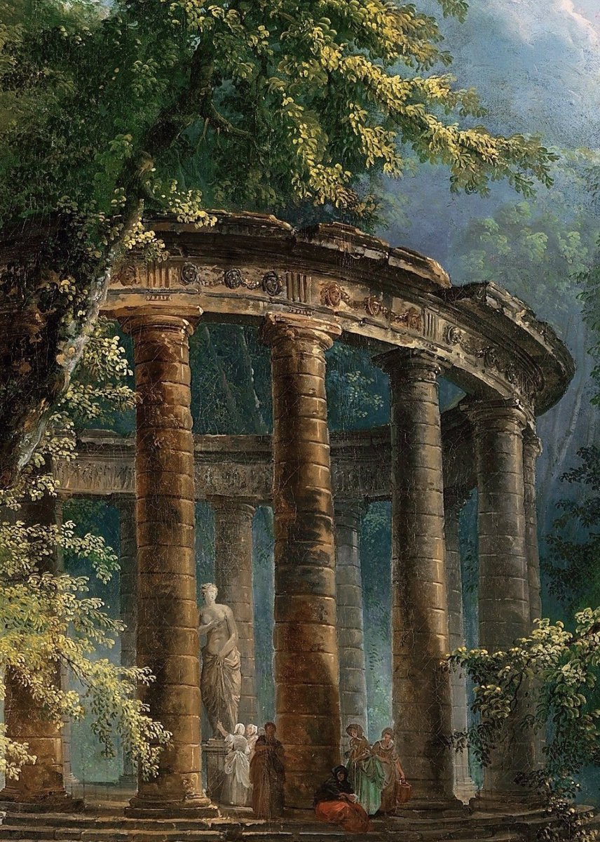 estixronit's tweet photo. ‘The Bathing Pool’ by Hubert Robert https://t.co/hGWJGgtCgs