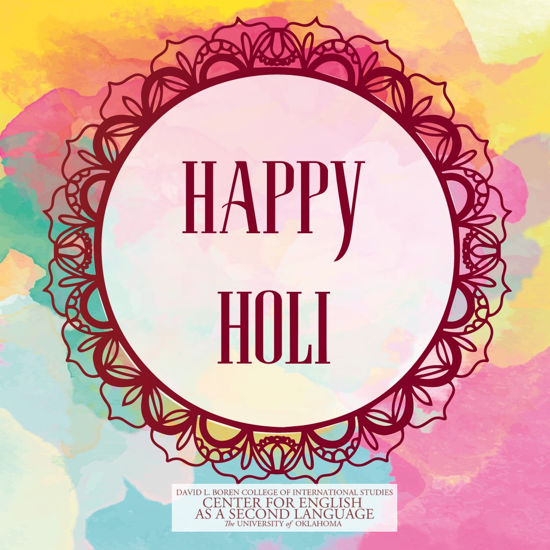 Happy Holi from everyone at OU CESL!
#oucesl #internationalstudents