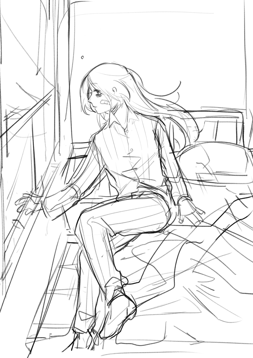 (crying) here's a some unfinished art from last year as requested 