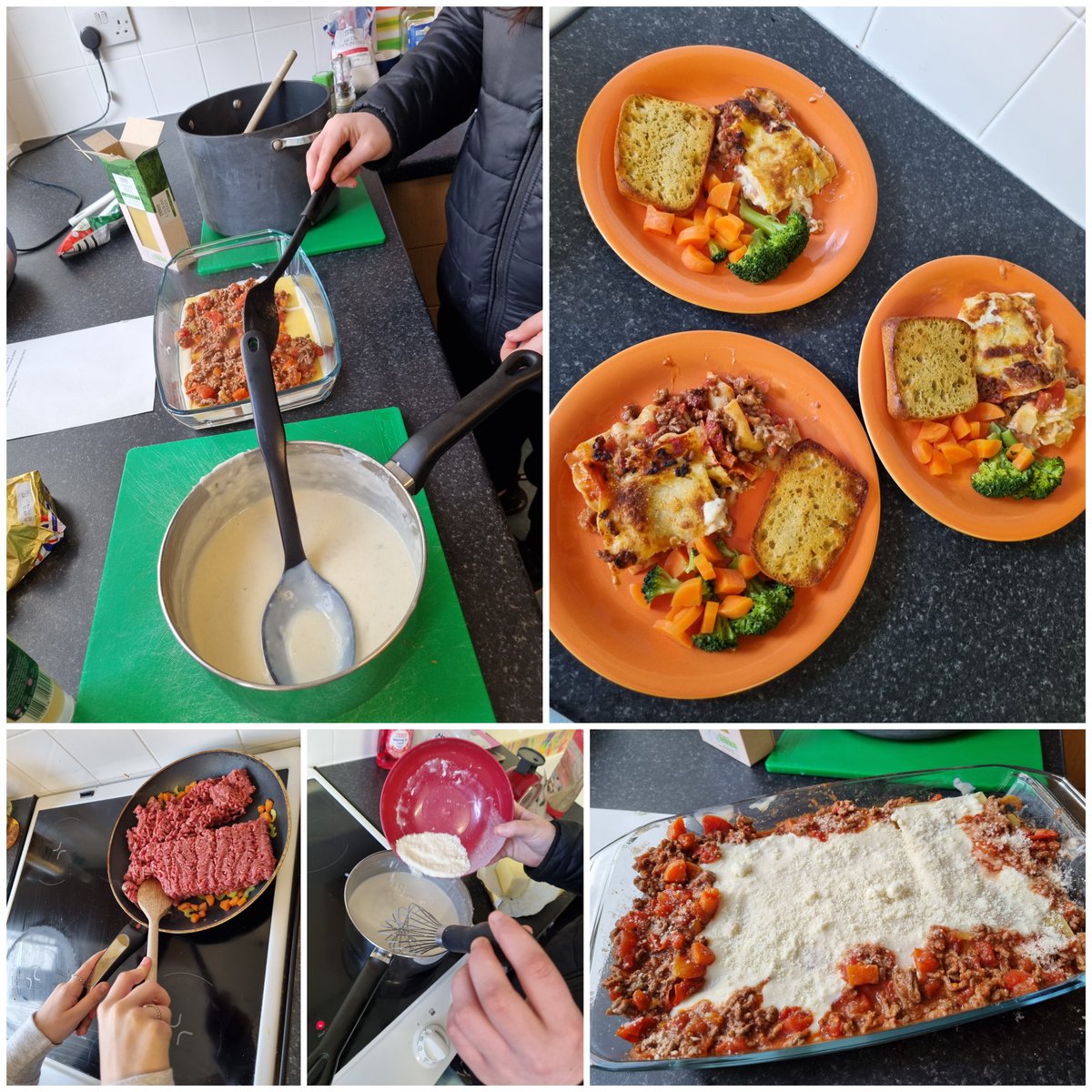 MatthiasEmma_'s tweet photo. Lasagna and garlic bread was the smell wafting down the corridors of @forresacademy1 today with our young people creating everything from scratch, no sauces jars in sight! And a huge thumbs up and Happy bellies all round!
#sqa #cooking #food #health #wellbeing #hslw https://t.co/apvhIlP6vz