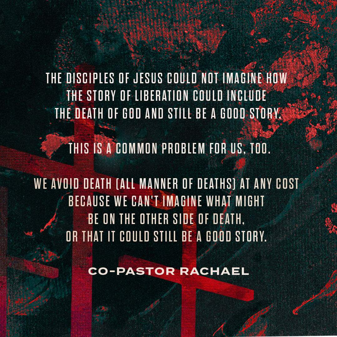 The cross of Jesus is an invitation to imagine what can come after death, anchored in the hope that Jesus is the way. Join us on Sunday to hear Co-Pastor Rachael's "Invitation to Imagine."