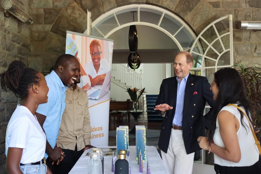 UKinKenya's tweet photo. The Earl of Wessex concluded his visit to 🇰🇪 today where he met young entrepreneurs &amp;  innovators supported through the 🇬🇧 funded Science, Innovation  and Tech programme. 

HRH heard first-hand how the young entrepreneurs have benefited from mentorship to build their business. https://t.co/0WyUGrCHTp