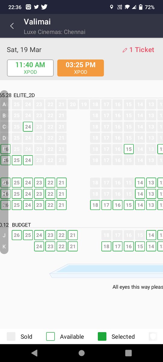 AK_Rishi07's tweet photo. #valimaibookingsupdate #ValimaiBoxoffice
Day 24,25 Booking Status
Thalaaaa ♥️🥵 #AK62 #AK61 https://t.co/xfamfrnYXL