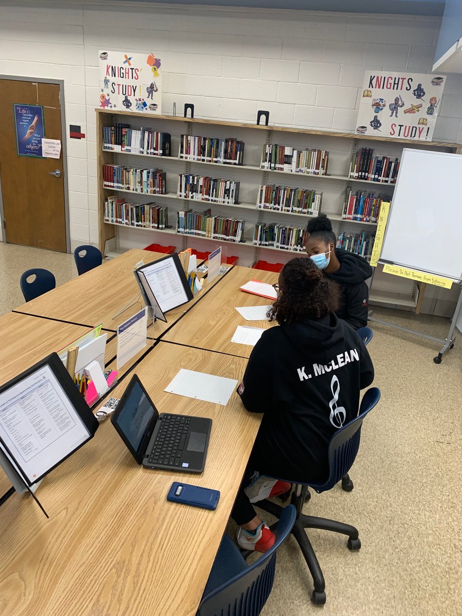 Knights’ Study is in session! Our seniors are Avid trained and ready to tutor their peers in the core subjects, Spanish &amp; German. We are so proud of our seniors who have volunteered their time to help their peers be successful. Go Knights!