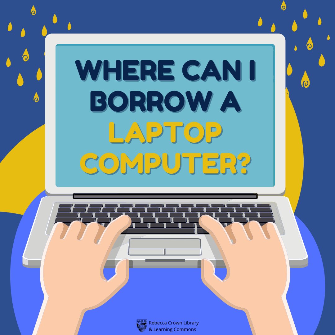 domlibrary's tweet photo. Need to borrow a laptop to get some work done? There's a #FAQ for that! #RebeccaCrownLibrary #RCL #DominicanUniversity #DominicanU #EngageDU #LibrariesRespond https://t.co/bo9tnC5RxN