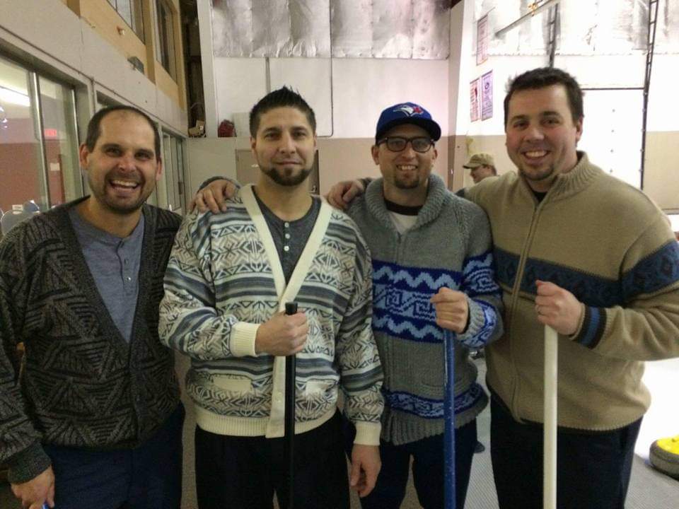mfritz18's tweet photo. Would like announce that the curling team skipped by @MTacoBell will go there separate ways. We were never able to move on from our A final loss at the SK party fundraiser a few years ago.  Taco leaving before the final game to relieve his babysitter is to blame. @BennyHeebz https://t.co/AV7MZ926qw