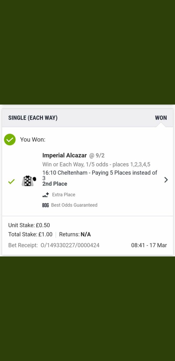 algowans's tweet photo. Could anyone explain why this didn't pay anything? I know ita only pennies but still a win surely? @Ladbrokes not answering messages https://t.co/BXC1JfMCos