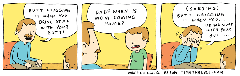 here's an old comic about butt chugging 