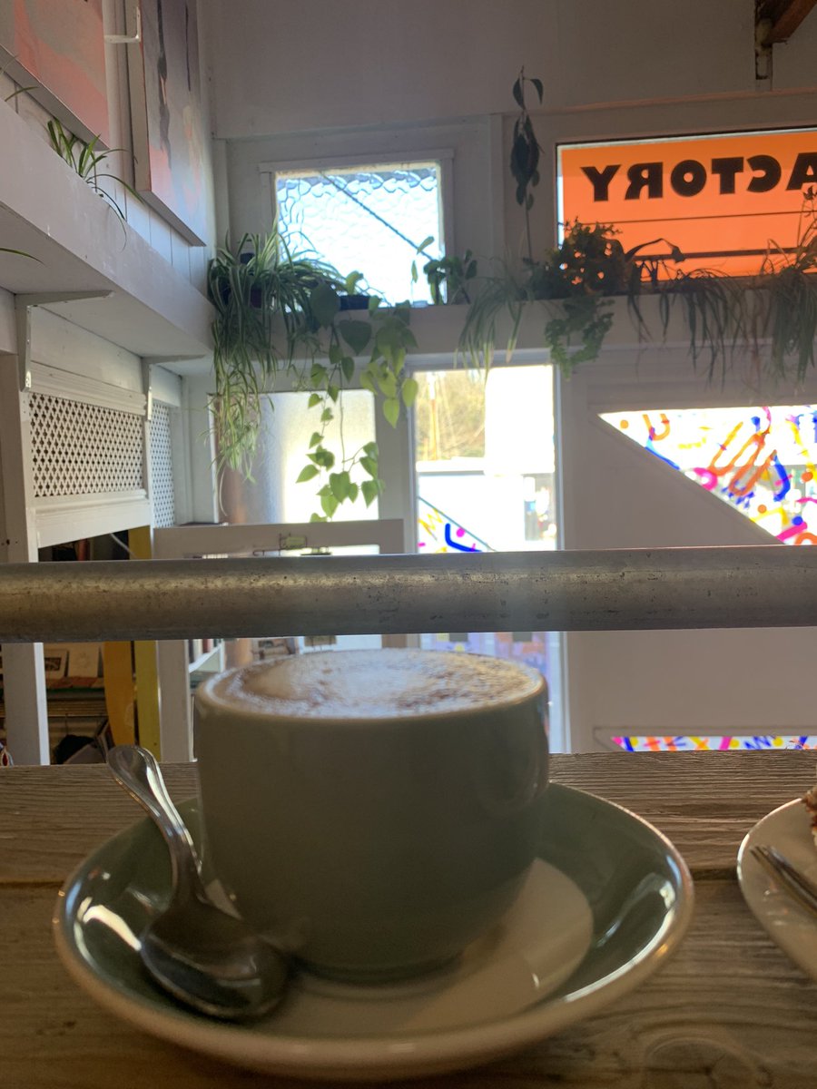 IHEARTVEGAN's tweet photo. Swim (flounder), coffees, cool art space with vegan cafe (fish factory Falmouth), sunshine. #naturetherapy #cornwall #wildswimming #notdrowning https://t.co/mHXHVq12KP