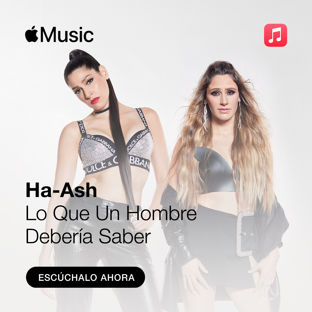 ¿Ya escuchaste “Lo Que Un Hombre #DeberíaSaber? 🍎📏
Escucha el nuevo sencillo de <a href="/haashoficial/">Ha*Ash</a>  en <a href="/AppleMusicES/">Apple Music en Español</a>  🤩👇🏻✨
smarturl.it/NuevoNuevoAppM
