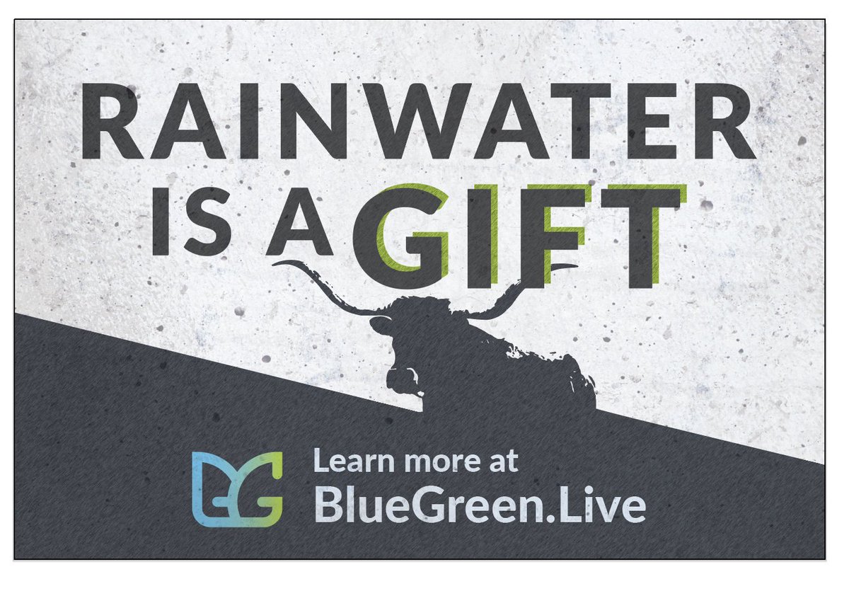 This is a new outdoor sign for our local sustainability client. #rainwater #texashillcountry